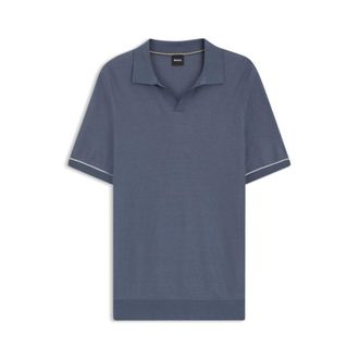 BOSS Horizontal-stripe sweater in a cotton blend