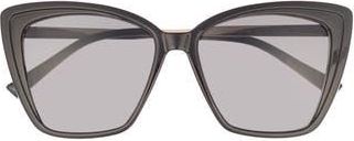 DIFF Eyewear Heidi 56mm Cat Eye Bifocal Reading Sunglasses Glasses in Black at Nordstrom Rack, Size +2.00