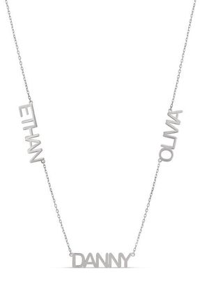 SHYMI Multi Name Charm Necklace in Silver at Nordstrom