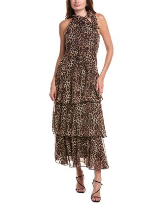 Julia Jordan Tiered Halter Midi Dress