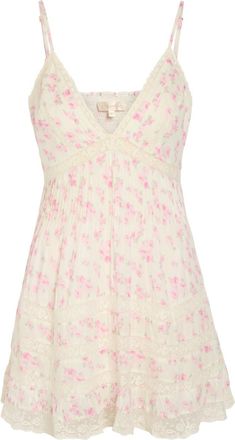 LoveShackFancy Loveshackfancy Alonna Floral-print Cotton Mini Dress - Pink - S (UK8-10 / S)