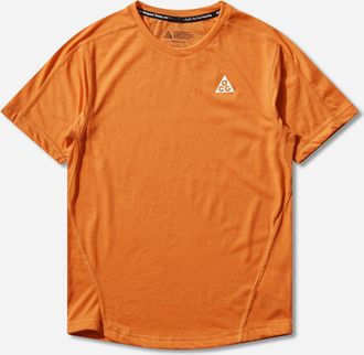 Nike Women s ACG Dri-FIT Short-Sleeve Trail Running Top Safety Orange