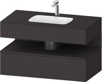 Duravit Qatego Lavabo Encastrado Con Base De Lavabo Consola, - Duravit