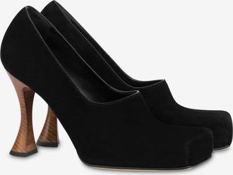 Moschino Décolleté in suede - Nero