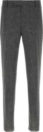 Alexander McQueen Alexander Mcqueen Embroidered Wool Cigarette Pant