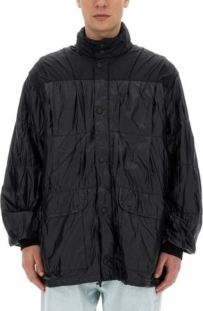 Our Legacy Black Solid Mock Collar Jacket