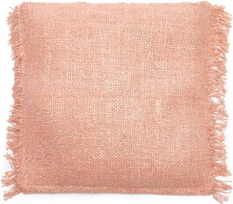 Bazar Bizar Funda de coj&iacute;n de algod&oacute;n en rosa 60x60x10 cm
