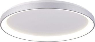 Trade Shop Trade Shop - Plafoniera Moderna Tonda Led Cct 42w 3000k 4000k Luce Soffitto Lampada Muro 58cm - Plata