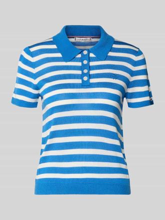 Tommy Hilfiger Regular Fit Poloshirt aus Lyocell-Seiden-Mix in Royal, Gr&ouml;&szlig;e XL