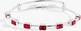 Alex and Ani July Birthstone Emerald Cut Bangle in Silver at Nordstrom