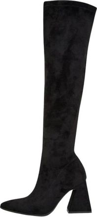 Cesare Gaspari Schoenen, Dames, Zwart, 39 EU, Su&egrave;de, Over-the-knee Su&egrave;de Laarzen