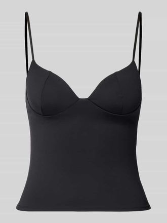 Gina Tricot Slim Fit Top mit Shaping-Effekt in Black, Gr&ouml;&szlig;e XS