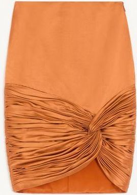 Valentino Gonna In Cady Raso Donna BRONZO 36