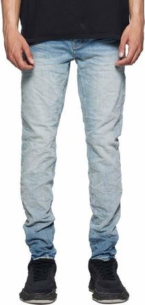 Purple Ice Washed Distressed Skinny Jeans in Light Indigo at Nordstrom, Size 33