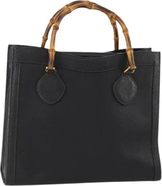 Gucci Pre-owned Handtas - Dames - Vintage Handtas - Zwart - ONE Size - Leer - Vintage