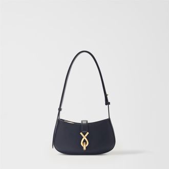 Furla Mianova Borsa A Spalla S Ink Blue Blu Pelle Di Vitello Ferrara Donna