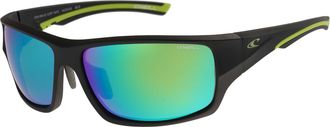 O'Neill Sonnenbrille ONEILL Modell 966117, Herren, schwarz, gr&uuml;n, matt, Sonnenbrillen Sonnenbrille, Form Karree/Eckig, Logoschriftzug auf B&uuml;gel, Injectionfass