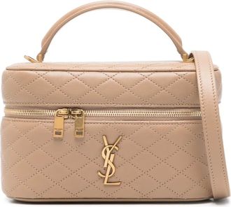 Saint Laurent Gaby two-way handbag - women - Lamb Skin - One Size - Neutrals