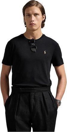 Polo Ralph Lauren Custom Slim Fit Soft Cotton T-Shirt Mens T Shirt Polo Black : 2XL