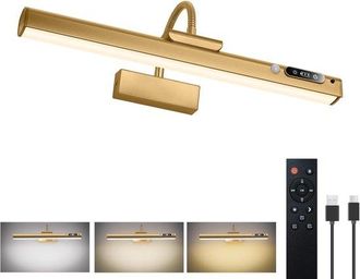 OEM Focos De Pared Con Sensor De Movimiento De 15,7 Pulgadas - Recargable Con Bater&iacute;a De 9000 Mah - Para Pinturas Y Retratos - Dorado
