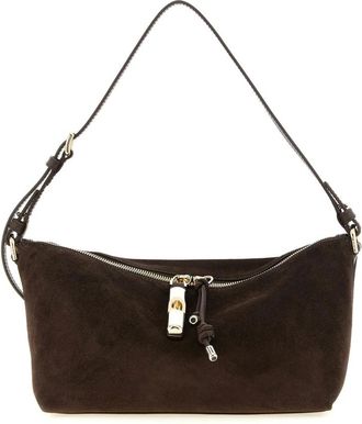 Furla Borsa a Spalla in Camoscio - - Bags - Donna - Marrone - ONE SIZE