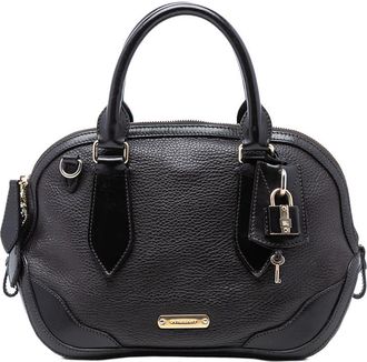 Burberry Pre-owned Burberry Small Grained Calfskin Orchard Bowling Bag ITPELHF72CAM