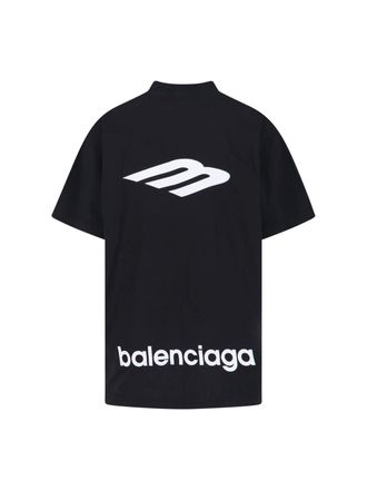 Balenciaga Mens T-Shirts And Polos Black Cotton