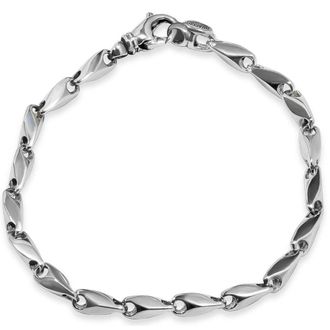 Pompeii3 Mens Classic Seed Link 14k Gold (26gram) or Platinum (42gram) 4mm Bracelet 8