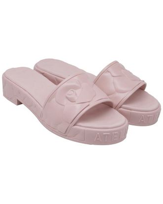 Valentino Womens Rubber Floral Slide Sandal (Authentic Pre-Loved)