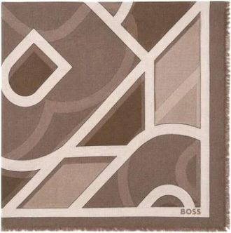 HUGO BOSS Accessoires > Sjaals > Zijden Sjaals - unisex - Zijden sjaals - Bruin - ONE Size - Accessoires