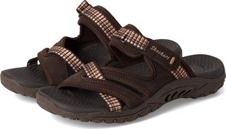 Skechers Reggae - Color-Full Womens Sandals Chocolate : 6.5 B - Medium, Leather/Textile