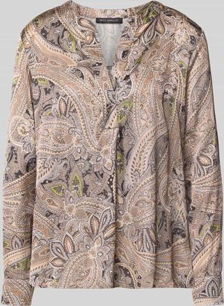 Betty Barclay Blusenshirt mit V-Ausschnitt in Hellgrau, Größe 36