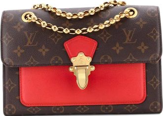 Louis Vuitton Victoire Handbag Monogram Canvas and Leather shoulder bag - Bruin