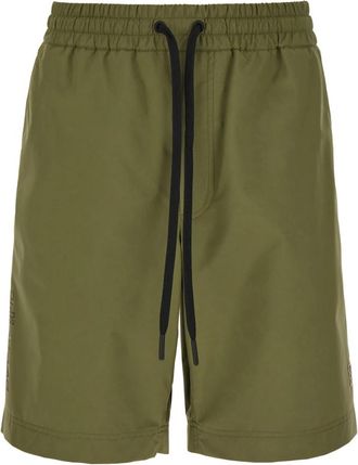 Moncler Bermuda Shorts met Trekkoord - Heren - Korte Broeken - Groen - XL - Polyester - Korte Broeken