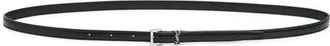 Saint Laurent YSL Extra Fine Ceinture Leather Skinny Belt in Black at Nordstrom, Size 100