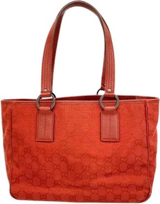 Gucci Pre-owned Tote Bags, female, Red, Size: ONE SIZE Pre-owned Tote Bag