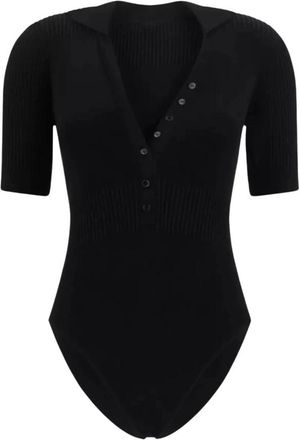 Jacquemus Yauco Bodysuit - Dames - Bodies - Zwart - 2XS - Wol - Tops