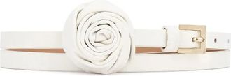 Kazar Rosemary Leren Riem - Dames - Riemen - Wit - 80 CM - Accessoires