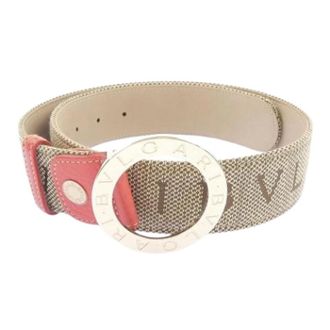 Bulgari Pre-owned Vintage Riem - Dames - Pre-owned - Beige - Maat: ONE Size