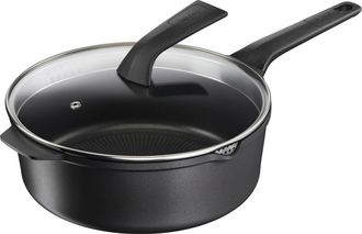 T-fal Sart&eacute;n Tefal Robusto E24933 - Fondo De Aluminio 26cm - Recubrimiento Antiadherente 3x Duradero - Indicador