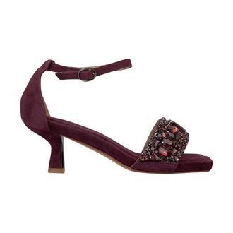 Alma En Pena Mini sandaal juweelband - Dames - Sandalen met hakken - Rood - 36 EU - Schoenen