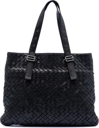 Bottega Veneta Pre-owned Bottega Veneta Nappa Intrecciato Belted Flat Tote Unisex B01638461K