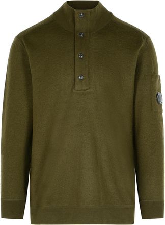 C.P. Company C.P. Suéter de mezcla de lana verde GRS de la empresa
