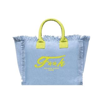 F**k Tote Bag Fa26-Sw0101Lg - female - F**k - Shopping Bags - Blue - ONE SIZE - Bags