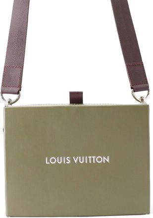 Louis Vuitton Green Khaki Leather Shoulder Bag (Pre-Owned)