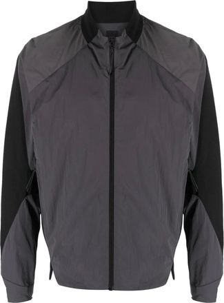 _J.LAL_ Giacca a collo alto con inserti - Grigio