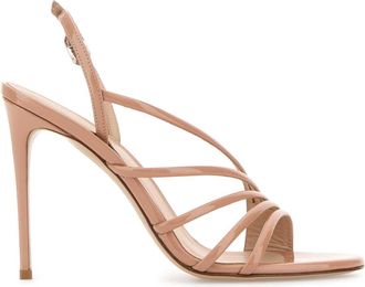 Le Silla Womens Skin Pink Leather Scarlet Sandals - Peach - Size EU 40