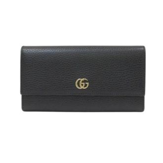 Gucci Pre-owned Wallets, female, Black, Size: ONE SIZE Pre-owned GG Marmont Leather Wallet