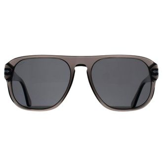 Persol Rectangle Smoke Black Polarized PO3310S Jean in Grey