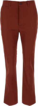 Saint Laurent Tiziano Red Cotton Pant